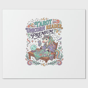 Papel De Presente Roupas Kawaii Premium Leitor de Tarot Unicórnio