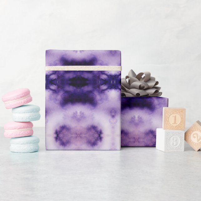 PAPEL DE PRESENTE ROXO (Chá de bebê)