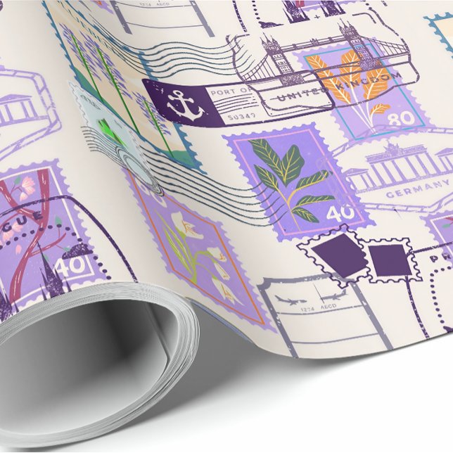 Papel De Presente Roxo (Criador carregado)