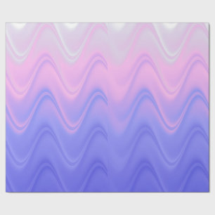 Papel De Presente Roxo Abstrato Ondulado Rosa
