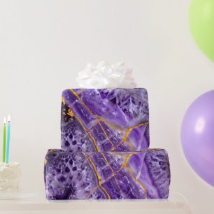 Papel De Presente Roxo Ametista