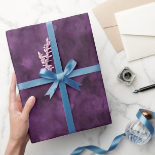 Papel De Presente Roxo Escuro Aquarela