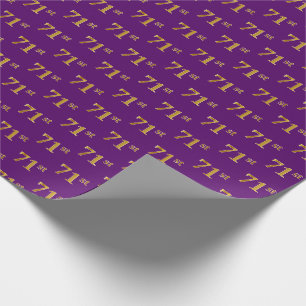 Papel De Presente Roxo, evento do ouro 71st do falso