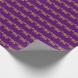 Papel De Presente Roxo, evento do ouro 96th do falso (Ninety-Sexto)
