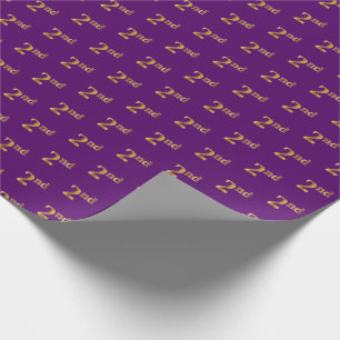 Papel De Presente Roxo, evento do ouro do falso ò (em segundo)