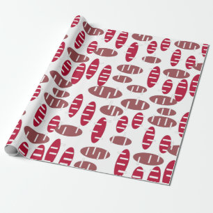 Papel De Presente Roxo Holey Oval