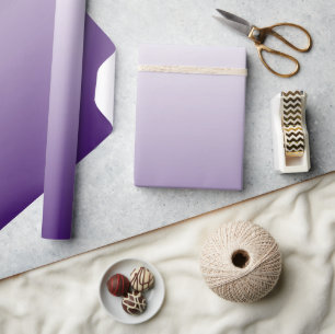 Papel De Presente roxo lilac ombre romântico moderno
