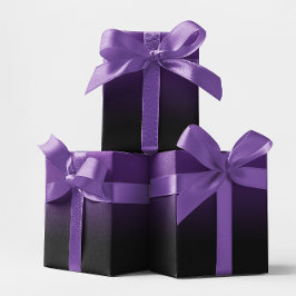Papel De Presente Roxo Real e Preto Ombre