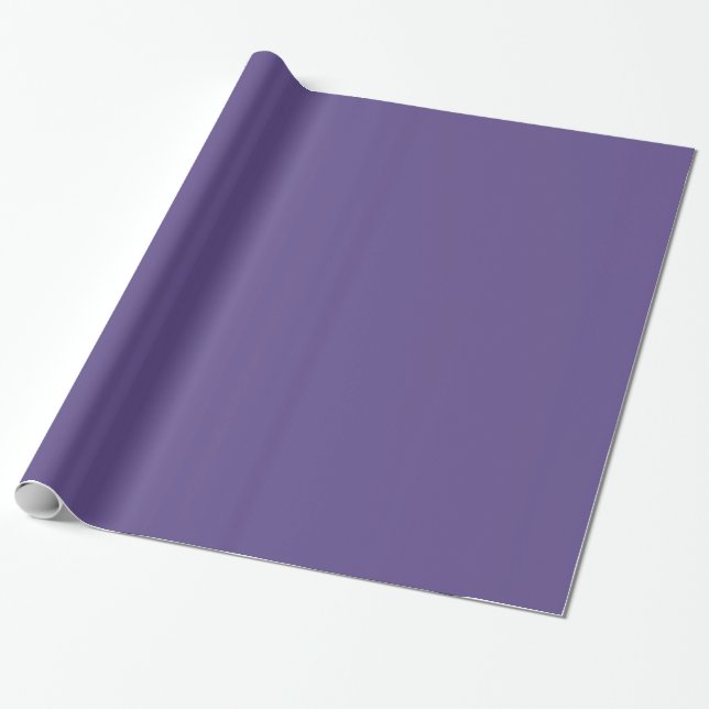 Papel De Presente Roxo Ultra Violeta Sólido (Desenrolado)