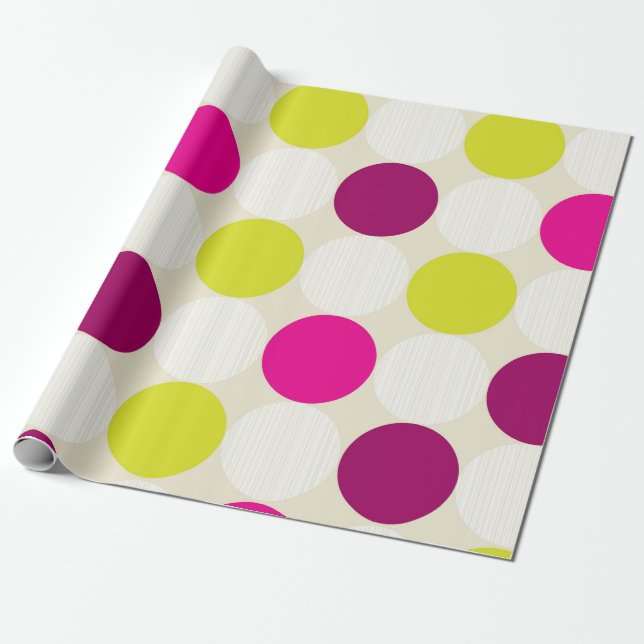 Papel De Presente Roxos e Amarelos (Desenrolado)