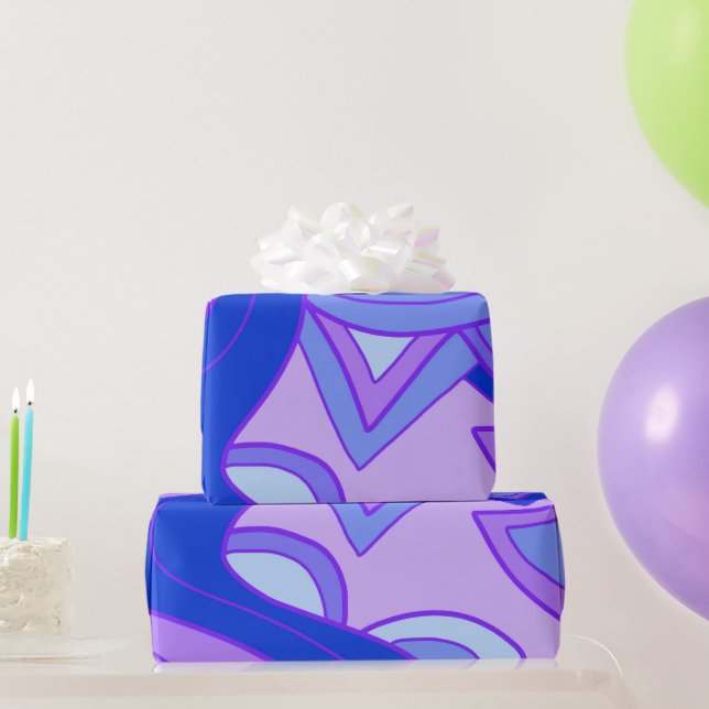 Papel De Presente Roxos Groovy (Presentes para festas)