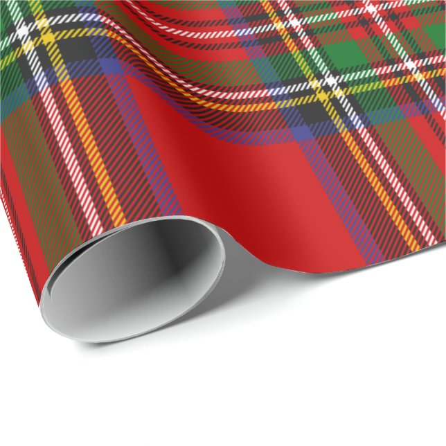 Papel De Presente Royal Stewart Tartan (Ponta do rolo)