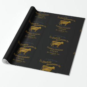 Papel De Presente Rua Charles Illinois DAIRY COW MILK CREAM 1899