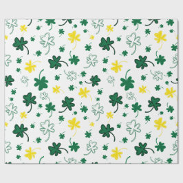 Papel De Presente Rua de Shamrock. Dia de Patrick