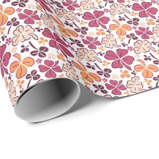 Papel De Presente Rua de Vestuário do Red Lucky. (Ponta do rolo)