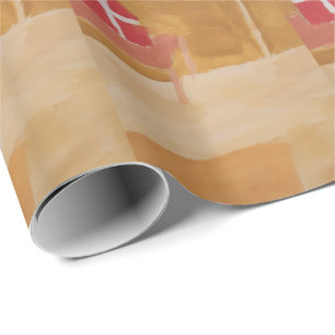 Papel De Presente Rua, dia do Nick Sinterklaas Watercolor Miter