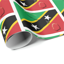 Papel De Presente RUA KITS NEVIS | Bandeira Kittitian