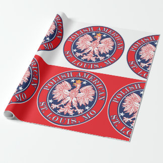 Papel De Presente Rua Louis Missouri Polonês Eagle