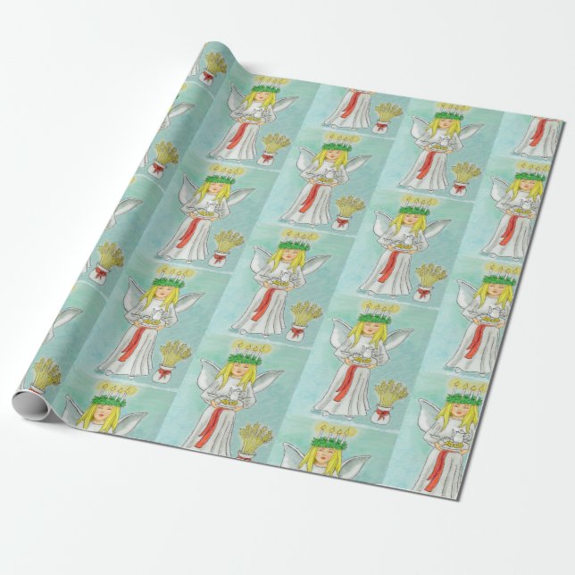 Papel De Presente Rua. Lucia Day Giftwrap (Desenrolado)