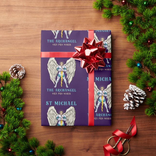 Papel De Presente Rua Michael o católico arcanjo (Presente de Natal)