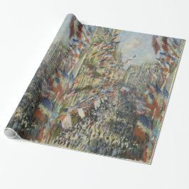 Papel De Presente Rua Montorgueil em Paris Claude Monet
