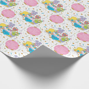 Papel De Presente Rua Sésamo   Primeiro aniversário do bebê