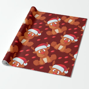 Papel De Presente Rudolph, a cerimônia de Natal da Reindeer