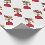 Papel De Presente Rudolph Christmas Gifts Reindeer<br><div class="desc">Conheça Rudolph,  a Reindeer...  Os papais noeis são os melhores ajudantes e sempre na alegria de Natal. Design perfeito para um suéter de natal feio,  um ornamento de um cartão especial de Natal.</div>