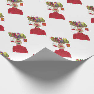 Papel De Presente Rudolph Christmas Gifts Reindeer