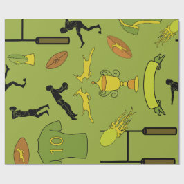Papel De Presente Rugby game are on Wrapping Paper