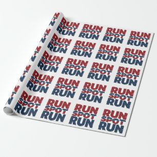 Papel De Presente Run Spot Run Trump 2024 eleição Trump Vance