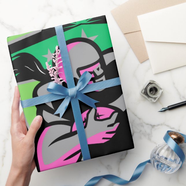 Papel De Presente Running Back  (Presentear)