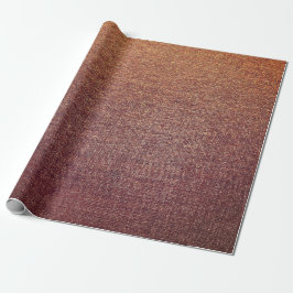 Papel De Presente Russo Dourado Marrom Blush Linen Burlap, Burgundy