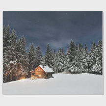 Rustic Cabin Snow Winter