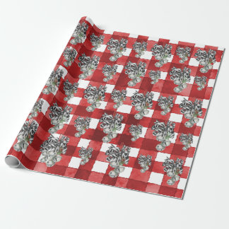Papel De Presente Rustic Red Gingham Noël
