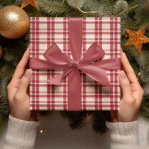 Rustic Reverie | Embalagem da Xadrez vermelha da f