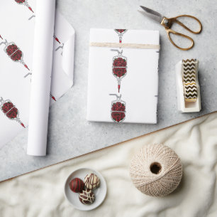 Papel De Presente Saco de IV Rosas Vermelhas – Símbolo de Amor e Pai