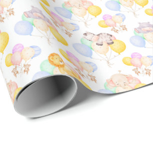 Papel De Presente Safari Animal Wrapap Paper
