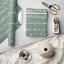 Sage Green Minimalista Texto de Script Personaliza