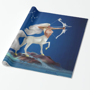 Papel De Presente Sagitário Místico
