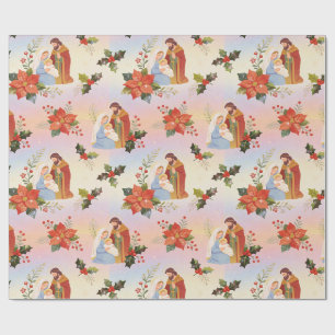 Papel De Presente Sagrada Família Natalino TMF26