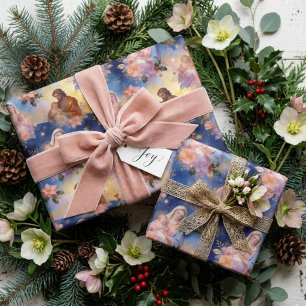 Papel De Presente Sagrada Família Religiosa Natividade Natal TMF26