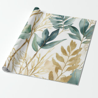 Papel De Presente Sai da linha do Ouro