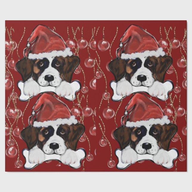 Papel De Presente Saint Bernard  (Barra)