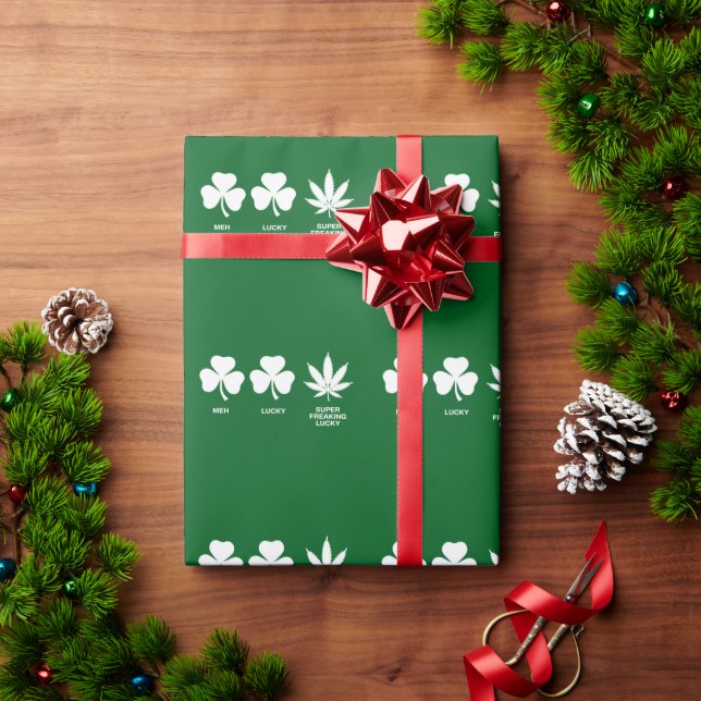 Papel De Presente Saint Patricks Funny Party for Cara (Presente de Natal)