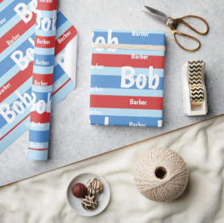 Papel De Presente Salão de Beleza, Barbearia Barbeiro