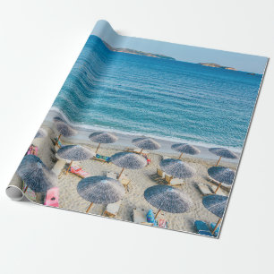 Papel De Presente Salão de praia no litoral voltado para o mar