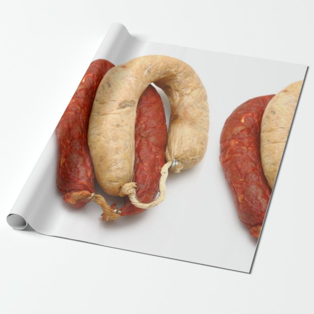Papel De Presente Salsichas típicas do português (Desenrolado)
