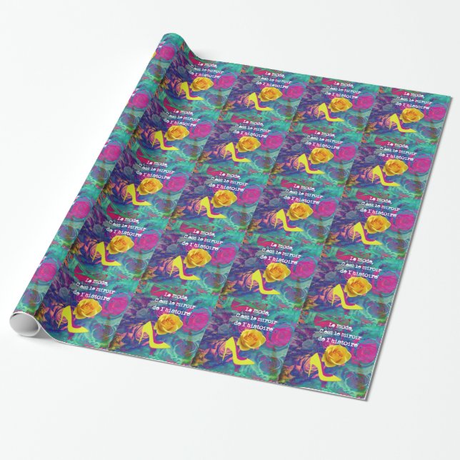 Papel De Presente Saltos altos, citações da forma (Desenrolado)