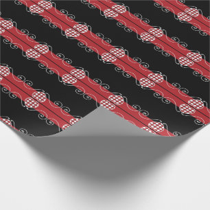 Papel De Presente SAM MATCHES: Namorados Heart check WrappingPaper